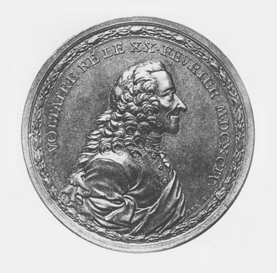 Medallion of Voltaire, c.1770 by G.C. Wachter